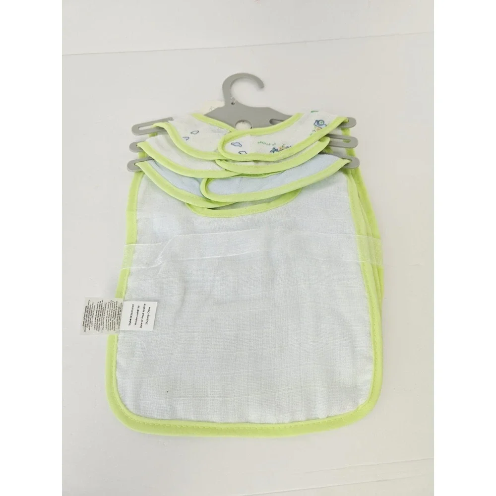 Kyle & Deena Baby Bandana Bib 3 Pack  green blue truck boy NWT‎